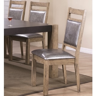 Modern Rustic Concrete Design Dining Dining Chairs (Set of 2)