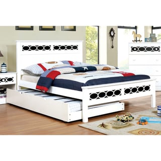 Furniture of America Circle Contemporary Two-Tone Full-size Youth Platform Bed