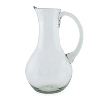 Blown Glass Pitcher, 'Clarity' (Mexico)