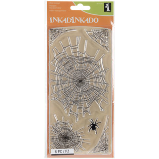 Inkadinkado Clear Stamps 4"X8"-Spider Webs