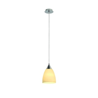 SLV Lighting Orion S 1-light Steel Pendant, White Glass