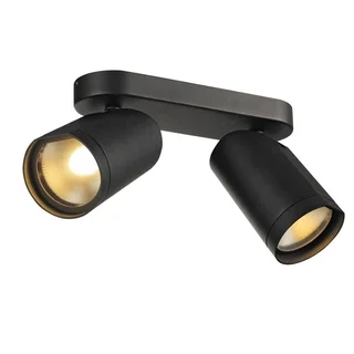 SLV Lighting Bilas Spot Double 2-light LED Black Wall/Ceiling Lamp