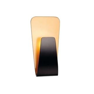 SLV Lighting Scoop LED Black/Gold Wall Lamp