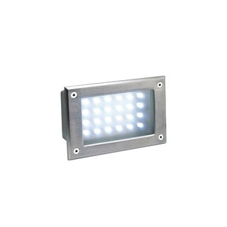SLV Lighting Brick LED Stainless Steel Recessed Wall Lamp