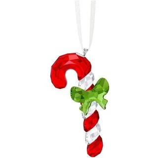 Crystal Candy Cane Christmas Ornament