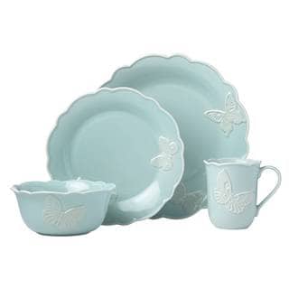 Lenox Butterfly Meadow Carved Blue 4-piece Place Setting