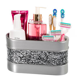 Creative Scents Brushed-nickel 3-compartment Bathroom Organizer