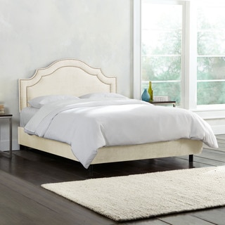 Skyline Furniture Nail Button Bed in Regal Velvet