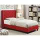 Furniture of America Ralen Contemporary Tufted Linen-like Wingback Platform Bed