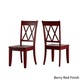 Eleanor Oak Round Soild Wood Top and X Back Chairs 5-piece Dining Set by iNSPIRE Q Classic - Thumbnail 11