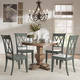 Eleanor Oak Round Soild Wood Top and X Back Chairs 5-piece Dining Set by iNSPIRE Q Classic - Thumbnail 5