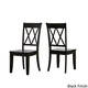 Eleanor Oak Round Soild Wood Top and X Back Chairs 5-piece Dining Set by iNSPIRE Q Classic - Thumbnail 9