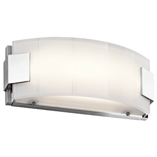 Kichler Lighting Largo Collection 12-inch Chrome LED Linear Bath/Vanity Light