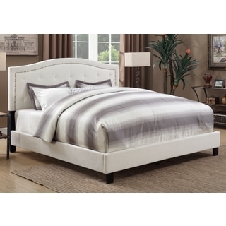 Stafford Ivory Tufted Arch Upholstered Bed by Greyson Living
