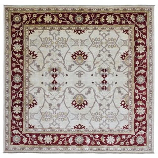 FineRugCollection Handmade Fine Pakistan Peshawar Burgundy Oriental Rug (9'8 x 10')