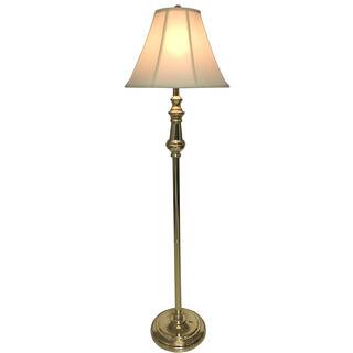Decor Therapy Polished Brass Floor Lamp