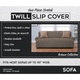 Brenna Collection Trellis Print Stretch Form Fitted Sofa Slip Cover - Thumbnail 14