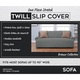 Brenna Collection Trellis Print Stretch Form Fitted Sofa Slip Cover - Thumbnail 13