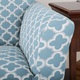 Brenna Collection Trellis Print Stretch Form Fitted Sofa Slip Cover - Thumbnail 12