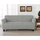 Brenna Collection Trellis Print Stretch Form Fitted Sofa Slip Cover - Thumbnail 0