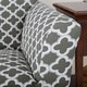 Brenna Collection Trellis Print Stretch Form Fitted Sofa Slip Cover - Thumbnail 9