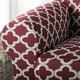 Brenna Collection Trellis Print Stretch Form Fitted Sofa Slip Cover - Thumbnail 7