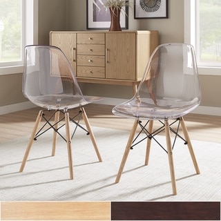 Alvar Clear Seat Dining Chairs (Set of 2) iNSPIRE Q Modern