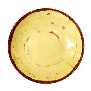 Melamine Italica Shallow Bowl, 17 inch-Cream