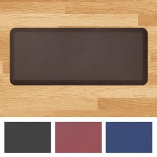 Designer Comfort Leather-grain Anti-fatigue 20 x 48-inch Floor Mat