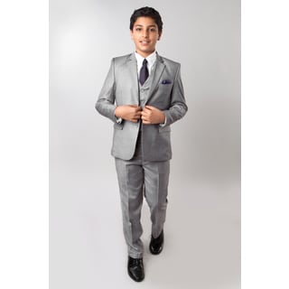 Tazio Boys' Grey 5-piece Suit