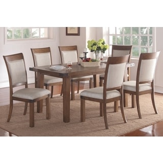 Helena Dining Set with 66-inch Table and Upholstered Chairs by Greyson Living