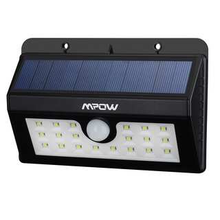 Mpow Outdoor Super Bright 20 LED Solar Powered Weatherproof Motion Light with 3 Intelligent Modes