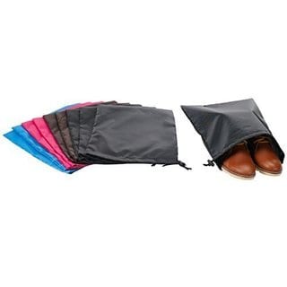 StorageManiac High Quality Soft Drawstring Shoe Bags for Shoe Storage, 10-Pack