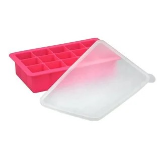 Green Sprouts Pink Silicone Baby Food Freezer Tray