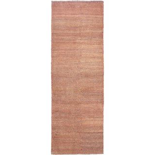 ecarpetgallery Hand Knotted Persian Gabbeh Brown, Ivory, Multi Wool Rug (3'1 x 9'7)
