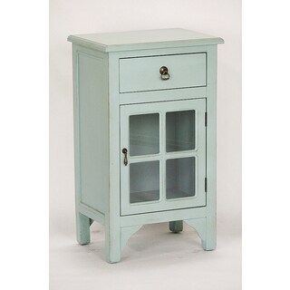Blue Wood Single-drawer Cabinet