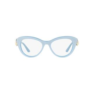 Dolce & Gabbana Women's DG3265B 501 49 Cateye Plastic Black Clear Eyeglasses