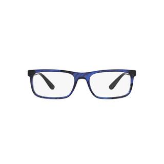 Burberry Men's BE2240 3627 55 Rectangle Plastic Havana Clear Eyeglasses