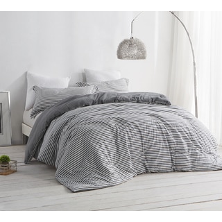 BYB Byourbed Carbon Stone Grey and White Stripe Comforter