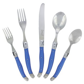 20 Piece Laguiole French Blue Flatware Set by French Home