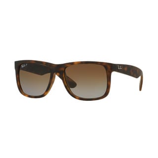 Ray-Ban Justin RB4165 Unisex Tortoise Frame Polarized Brown Gradient Lens Sunglasses (Option: Tortoise)