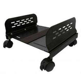 Syba Black Aluminum CPU Stand with Castorstable Adjustable Width up to 12.5-inch For Gaming AT/ ATX Case