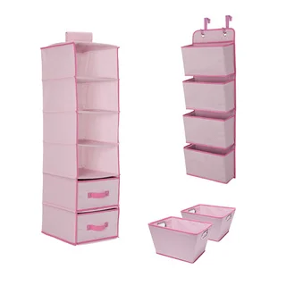 Delta Children Complete Nursery Organization ValuePack (3-Piece Set), Barely Pink