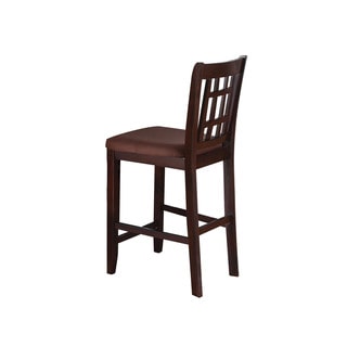 Acme Furniture Adalia Counter Height Chair (Set-2), Walnut & Dark Chocolate MFB