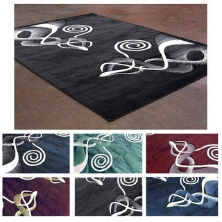 Super Soft Contemporary Abstarct Pattern Area Rug (8' x 10')
