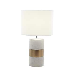 Appealing Ceramic Table Lamp, Bronze And Grey