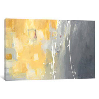 iCanvas '50 Shades Of Gray And Yellow' by Julie Ahmad Canvas Print