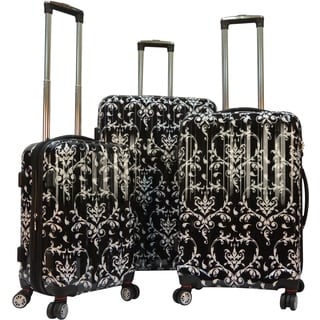 Karriage-Mate Damask 3-piece Hardside Spinner Luggage Set