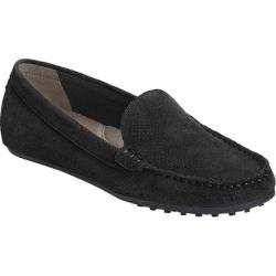 Women's Aerosoles Over Drive Loafer Black Perfed Suede