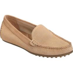 Women's Aerosoles Over Drive Loafer Light Tan Perfed Suede